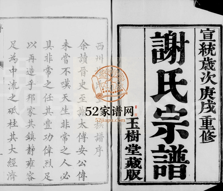 1910年修西州谢氏宗谱[10卷]江苏丹阳玉树堂谢姓电子版族谱下载
