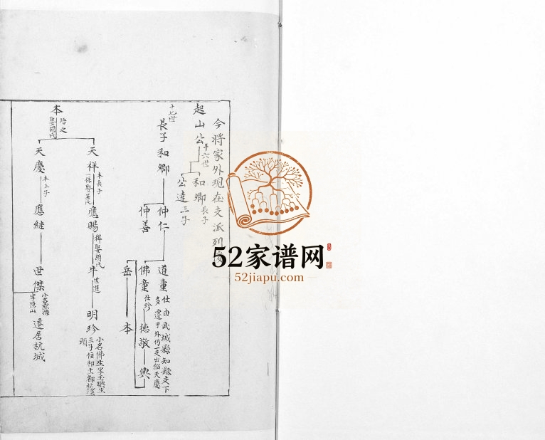 1735年修谢氏族谱 浙江杭州 安徽池州 桐城 江西鄱阳谢姓电子版家谱下载