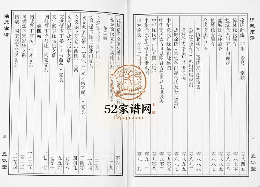 2012年修盐城徐氏宗谱[5卷]江苏立本堂徐姓电子版族谱下载