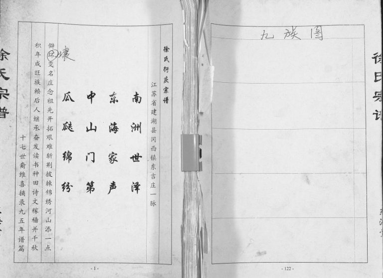 2010年修徐氏宗谱冈西镇东吉庄一脉 江苏建湖东海堂徐姓电子版族谱下载