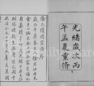 1906年修毘陵徐氏宗谱[44卷首1卷]江苏武进赐书堂徐姓电子版族谱下载