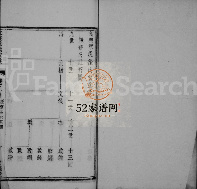 义兴洑溪徐氏家乘[残卷] 世德堂徐姓电子版族谱下载