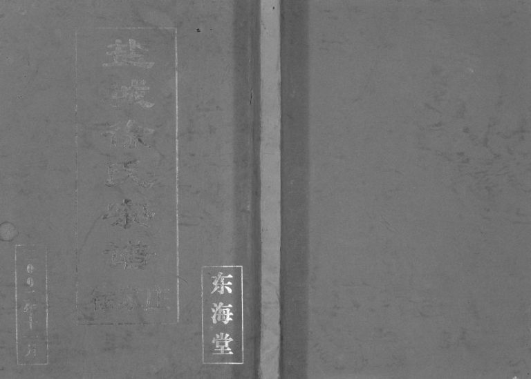 2002年三修盐城徐氏宗谱徐家庄 江苏东海堂徐姓电子版族谱下载
