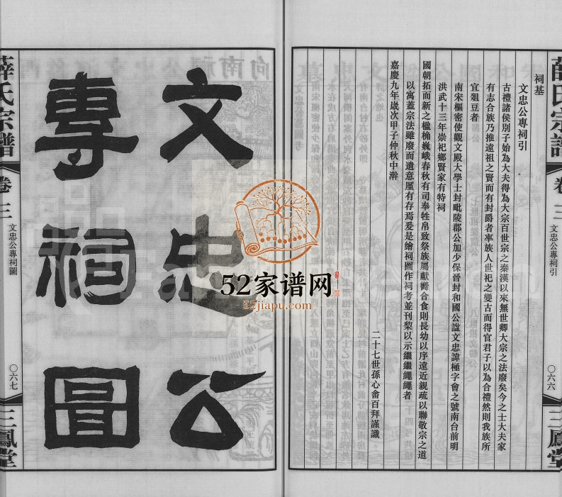 2012年毘陵西蠡薛氏八修宗谱[28卷首尾各1卷]江苏武进三凤堂薛姓电子版族谱下载