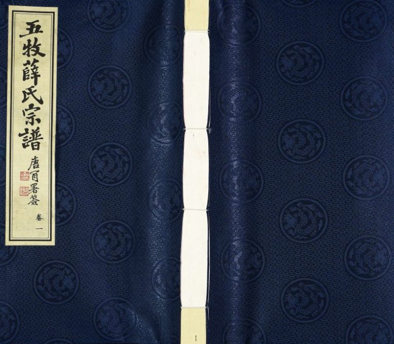 2011年修五牧余巷薛氏宗谱[22卷首1卷增补1卷]江苏无锡三凤堂薛姓电子版族谱下载