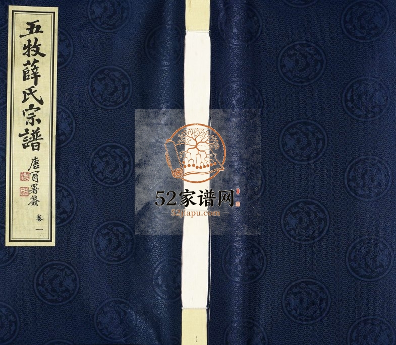 2011年修五牧余巷薛氏宗谱[22卷首1卷增补1卷]江苏无锡三凤堂薛姓电子版族谱下载