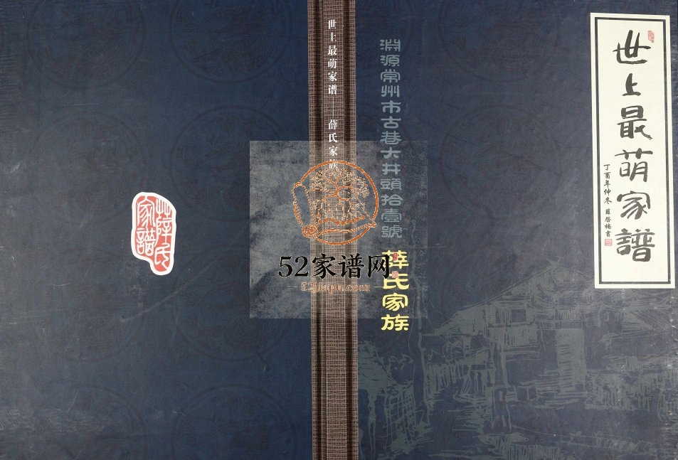 2018年修世上最萌家谱薛氏家族 江苏常州薛姓电子版族谱下载