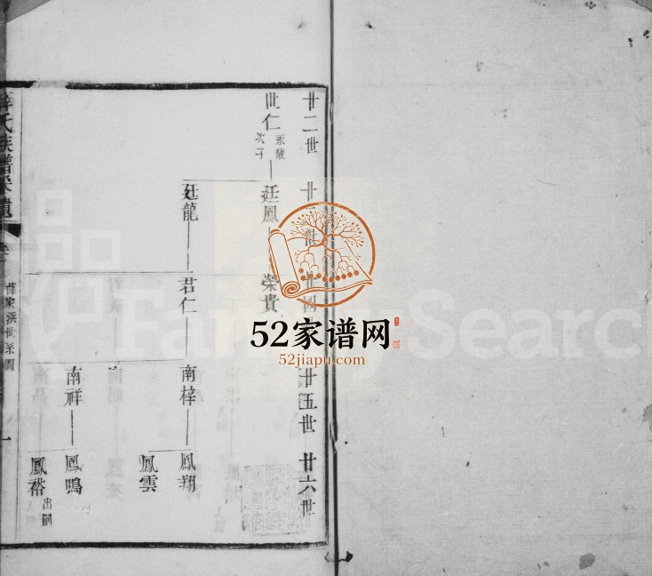 1879年修薛氏族谱采遗 江苏江阴薛姓电子版家谱下载