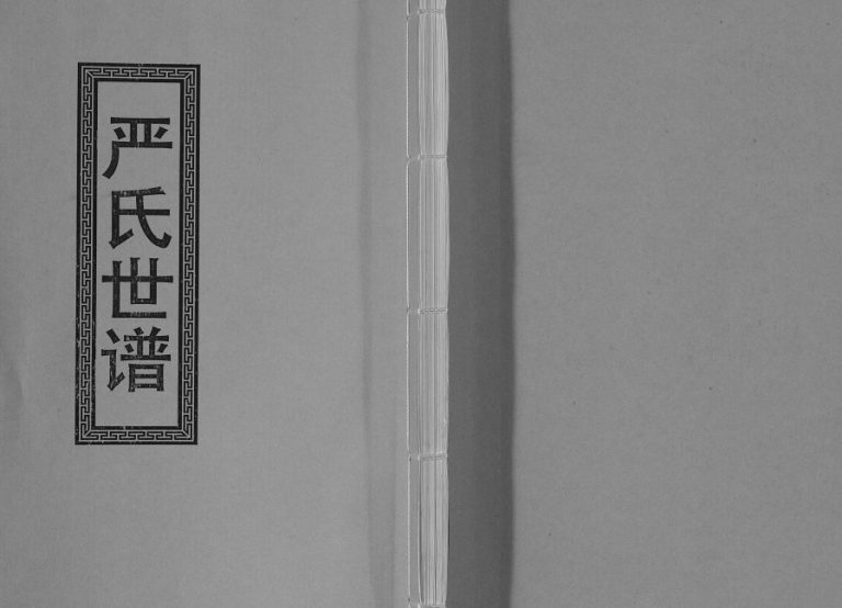 1738年修严氏家谱[不分卷]江苏江阴 常熟严姓电子版族谱下载