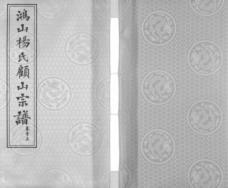 2017年修鸿山杨氏顾山宗谱[15卷首2卷末1卷]江苏无锡四知堂杨姓电子版族谱下载