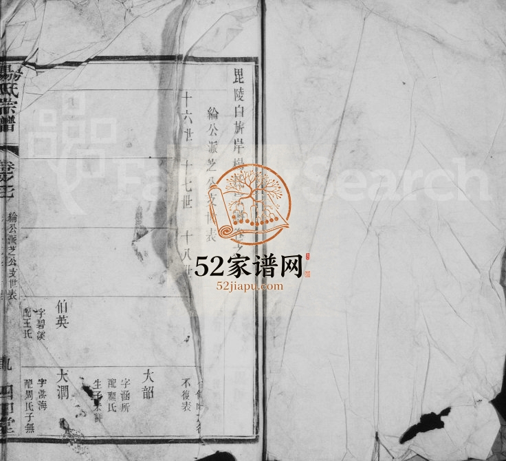清代毘陵白旂岸杨氏宗谱 江苏武进四知堂杨姓电子版族谱下载