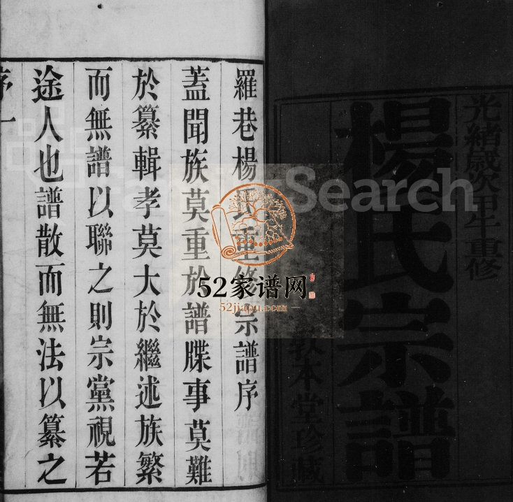 1894年修罗巷杨氏宗谱[16卷]江苏武进敦本堂杨姓电子版族谱下载