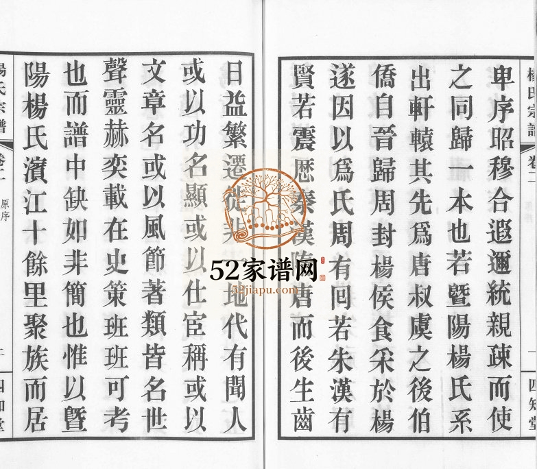 2012年修杨氏宗谱[11卷]江苏江阴四知堂杨姓电子版族谱下载