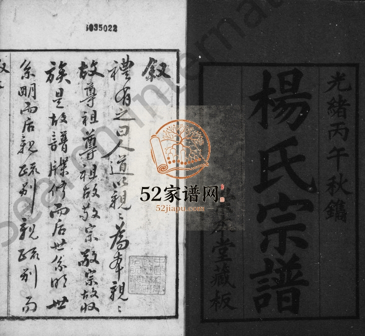 1906年修杨氏宗谱[12卷]江苏无锡崇本堂杨姓电子版族谱下载