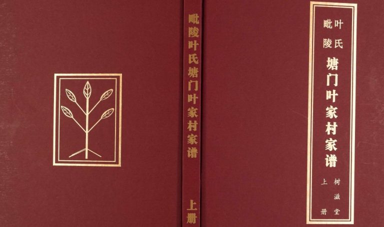 2016年修毗陵叶氏塘门叶家村家谱 江苏常州树滋堂叶姓电子版族谱下载