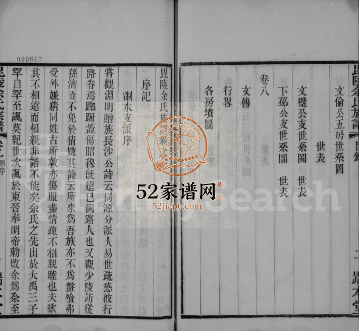 1908年修毘陵余氏族谱[8卷]江苏武进余姓电子版家谱下载