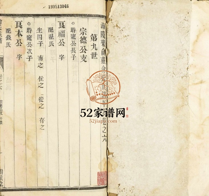 1919年修海陵乐俞庄俞氏族谱 江苏谢滋堂俞姓电子版家谱下载