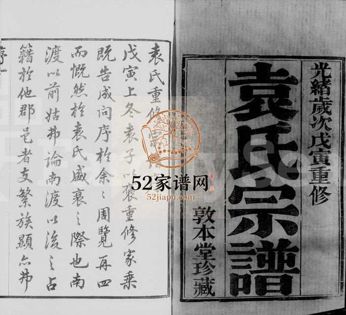 1878年修江阴袁氏宗谱[20卷首1卷]江苏敦本堂袁姓电子版族谱下载