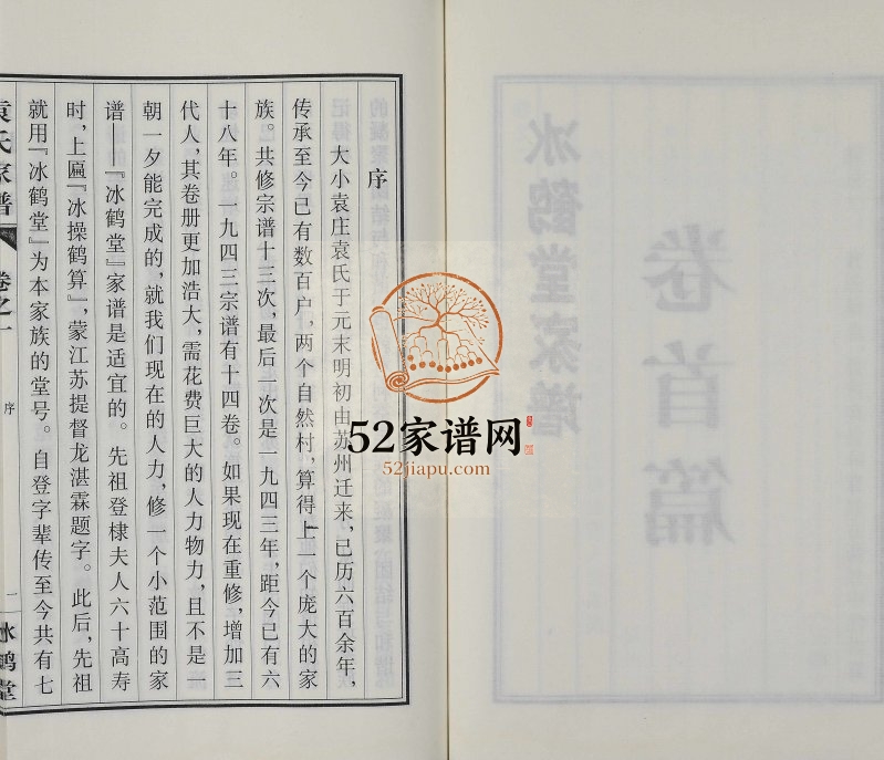 2011年修维扬江都袁氏分支冰鹤堂家谱[2卷]江苏小袁庄袁姓电子版族谱下载