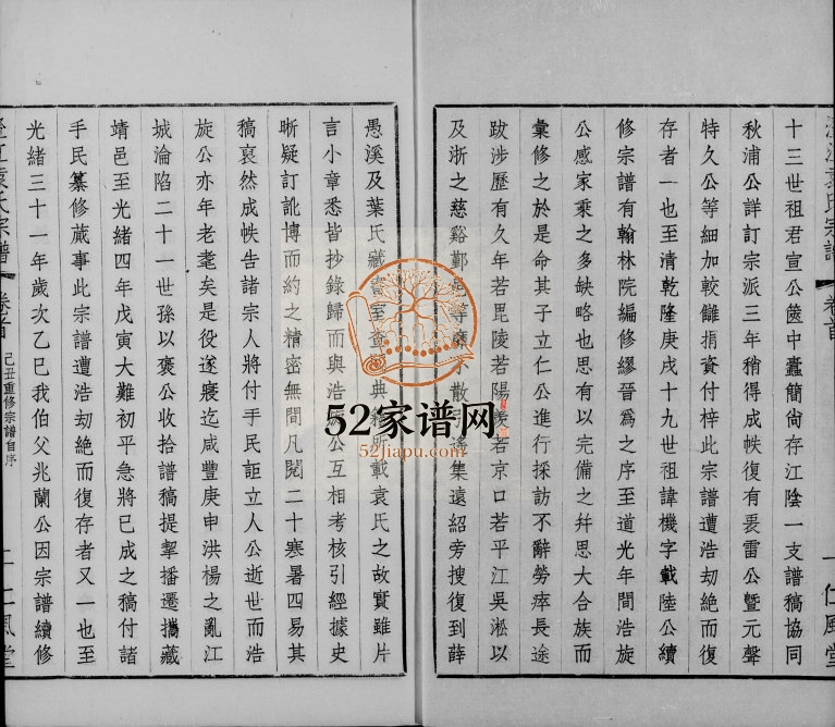 1949年修袁氏宗谱[20卷首末各1卷]江苏江阴仁风堂袁姓电子版族谱下载