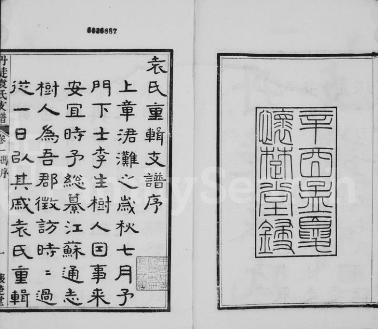 1921年修丹徒袁氏支谱[8卷]江苏镇江怀楚堂袁姓电子版族谱下载