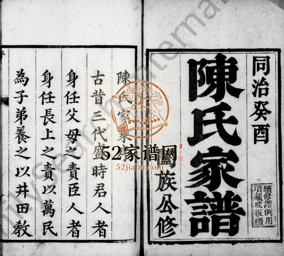 1873年修陈氏族谱[7卷]河北冀州区陈姓电子版家谱下载
