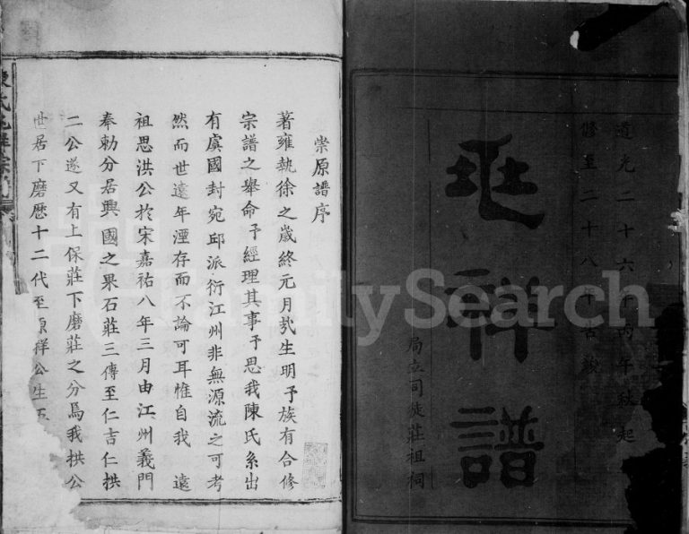1848年修陈氏兆祥宗谱 河北阳新 江西兴国崇义堂陈姓电子版族谱下载