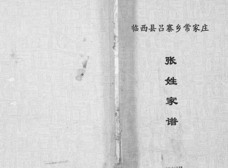 2002年修临西县吕寨乡常家庄张姓家谱 河北张氏电子版族谱下载
