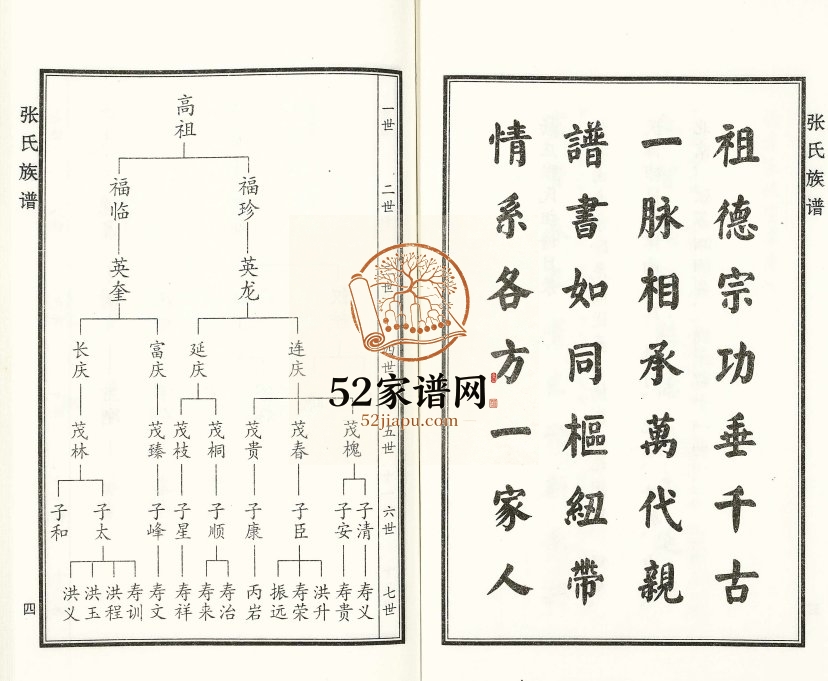 2018年修黄烨市羊二庄镇杨庄村张氏族谱 河北沧州张姓电子版家谱下载
