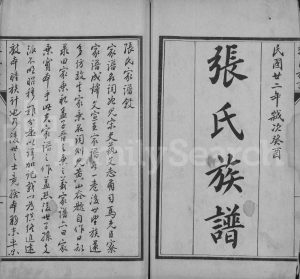 1933年修张氏族谱[不分卷]河北东光张姓电子版家谱下载
