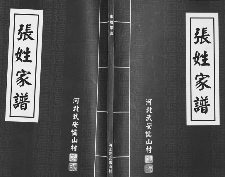2009年修武安儒山村张姓家谱 河北张氏电子版族谱下载