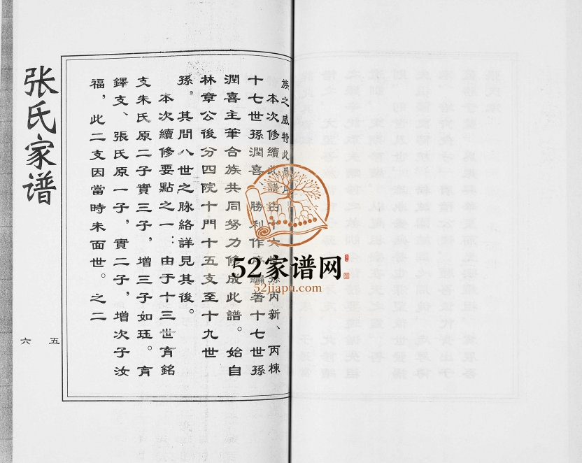 2011年修清河派张氏西街城区家族世系谱 河北南皮张姓电子版族谱下载