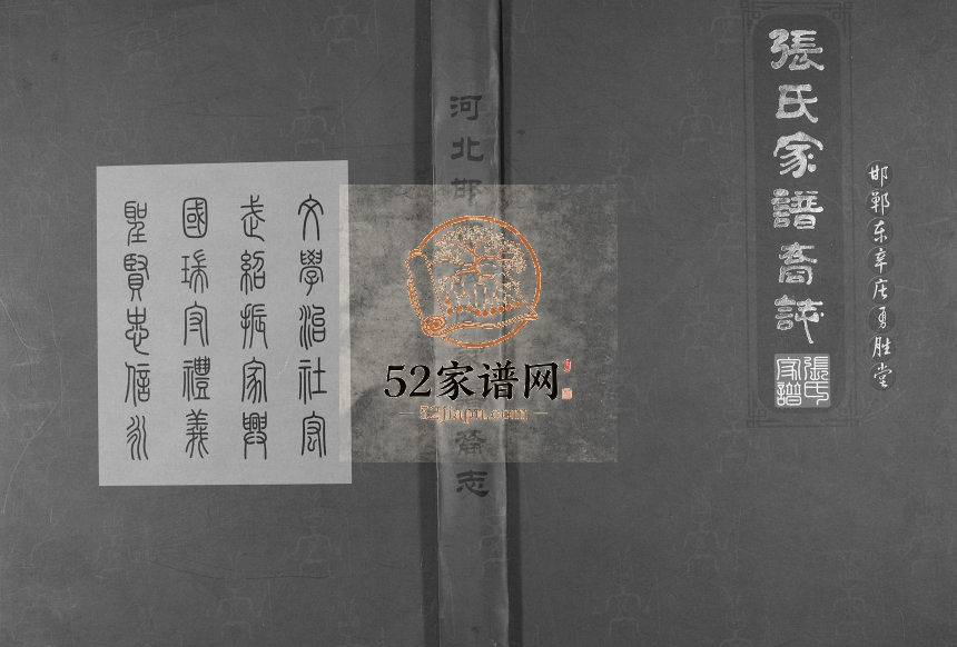 2013年修邯郸东辛庄勇胜堂张氏家谱裔志 河北丛台张姓电子版族谱下载