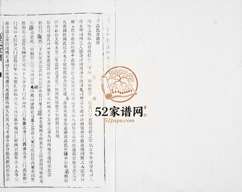 1987年修高氏家乘 河北沧州 南皮高姓电子版族谱下载