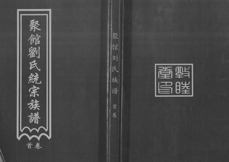 2016年修聚馆刘氏统宗族谱[12卷首1卷]河北沧州敦睦堂刘姓电子版家谱下载
