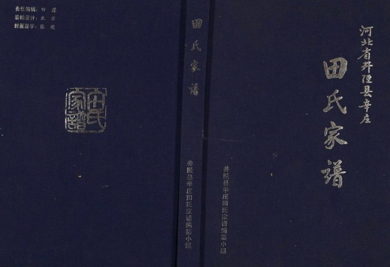 2014年修河北省井陉县辛庄田氏家谱 田姓电子版族谱下载