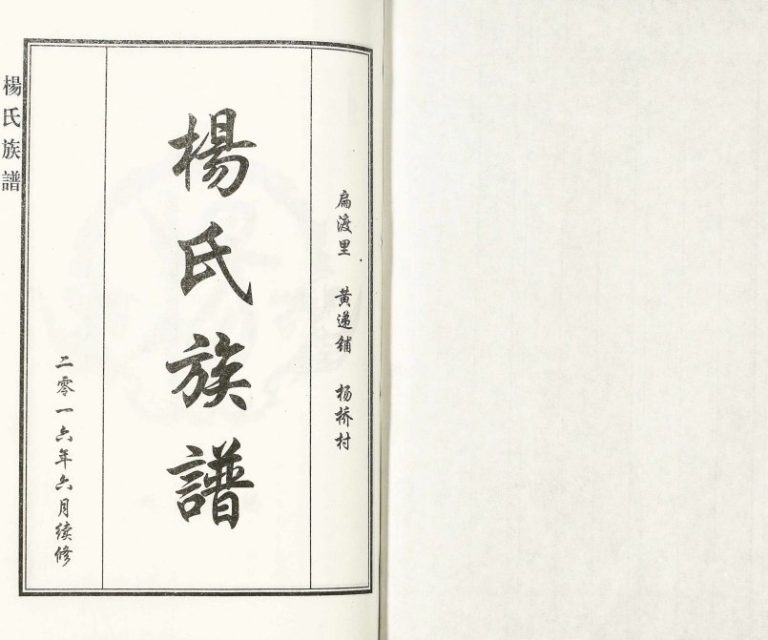 2016年修扁渡里黄递铺杨桥村杨氏族谱 河北沧州杨姓电子版家谱下载