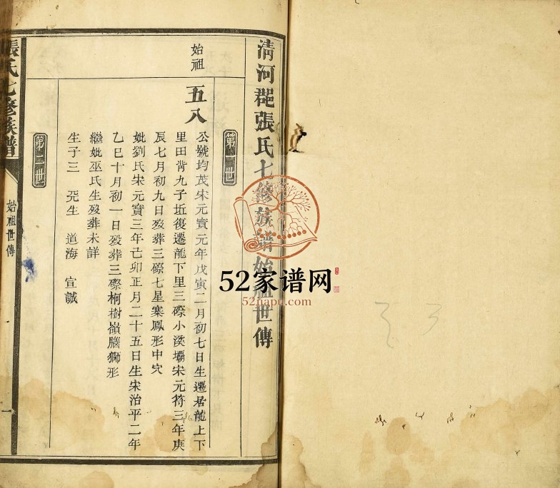 1814年清河郡张氏七修族谱 云南张姓电子版家谱下载