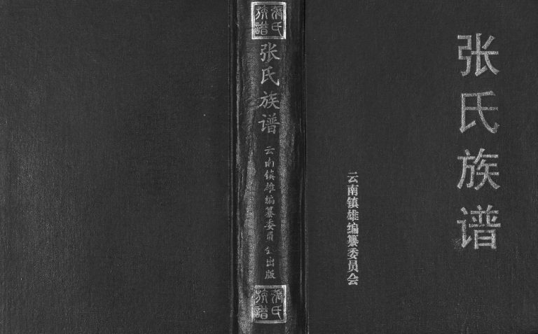 2001年修张氏族谱 云南镇雄清河堂张姓电子版家谱下载