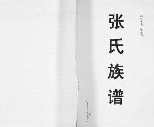 1991年修张氏族谱 云南曲靖张姓电子版家谱下载