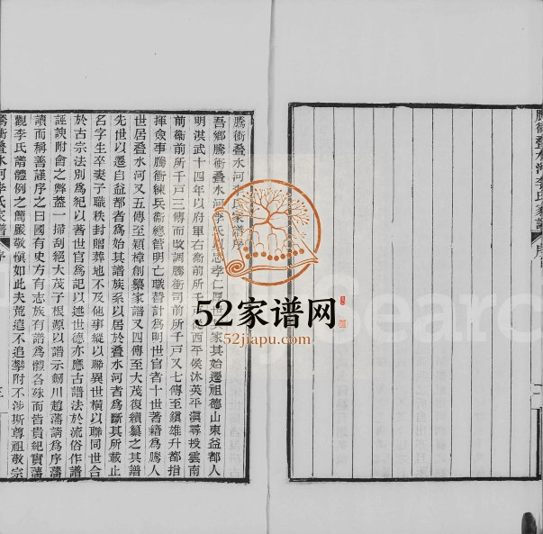 1928年修腾冲叠水河李氏家谱 云南李姓电子版族谱下载