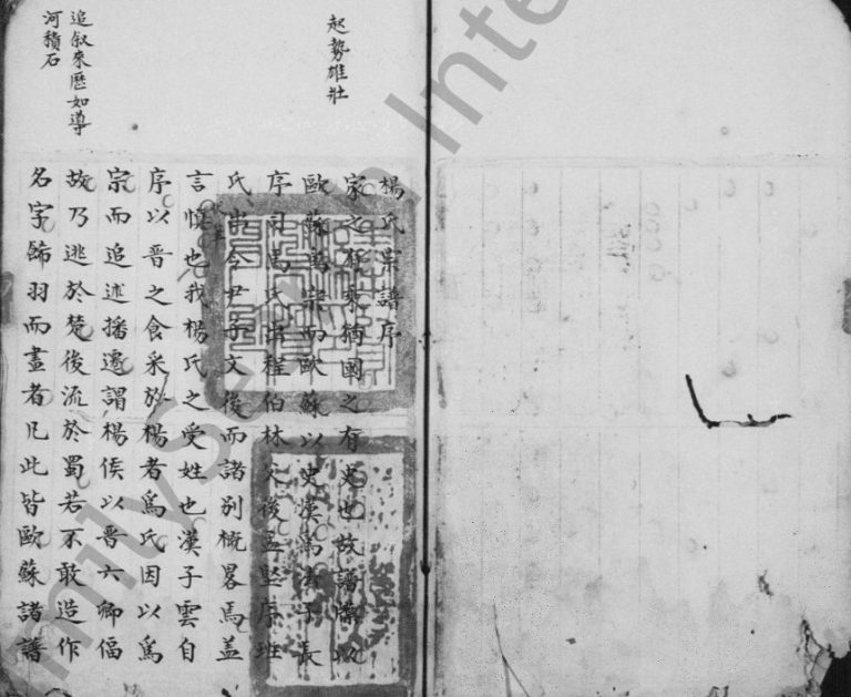 1839年修杨氏宗谱 云南红河杨姓电子版族谱下载