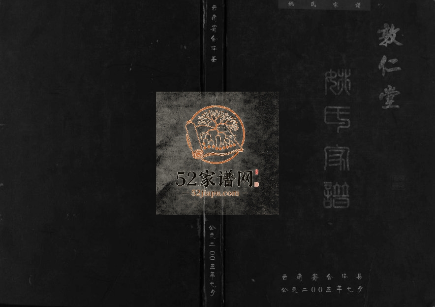 2005年修云南省会泽县敦仁堂姚氏家谱 曲靖 昆明姚姓电子版族谱下载