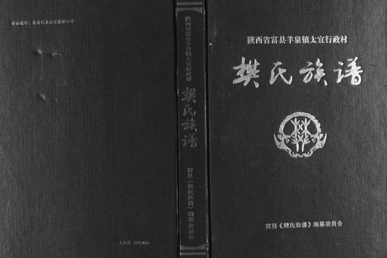 2017年修陕西省富县羊泉镇太宜行政村樊氏族谱 樊姓电子版家谱下载