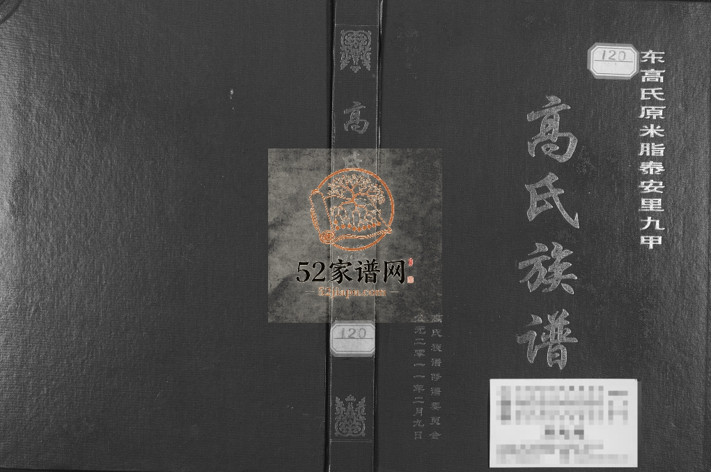 2011年修东高氏原米脂泰安里九甲高氏族谱 陕西高姓电子版家谱下载