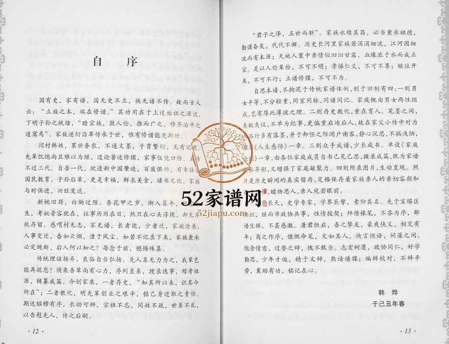 2009年修扶风闫村韩氏玉合家谱 陕西韩姓电子版族谱下载