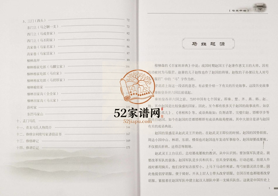 2012年修青龙马氏宗谱 山西柳林马姓电子版族谱下载