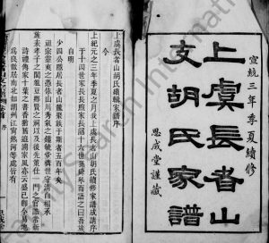 1911年修上虞长者山支胡氏家谱[10卷首末各1卷]浙江思成堂胡姓电子版族谱下载