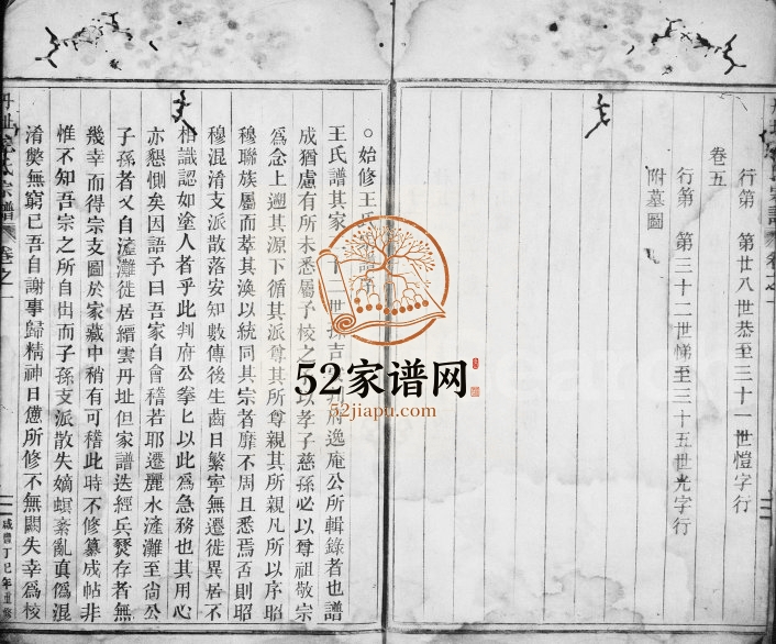 1857年十三修丹址王氏宗谱[残卷]浙江缙云王姓电子版族谱下载