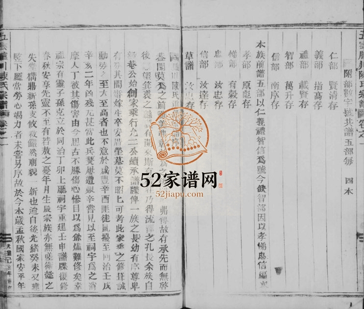 1899年重修五云胪川陈氏宗谱[3卷]浙江缙云陈姓电子版族谱下载